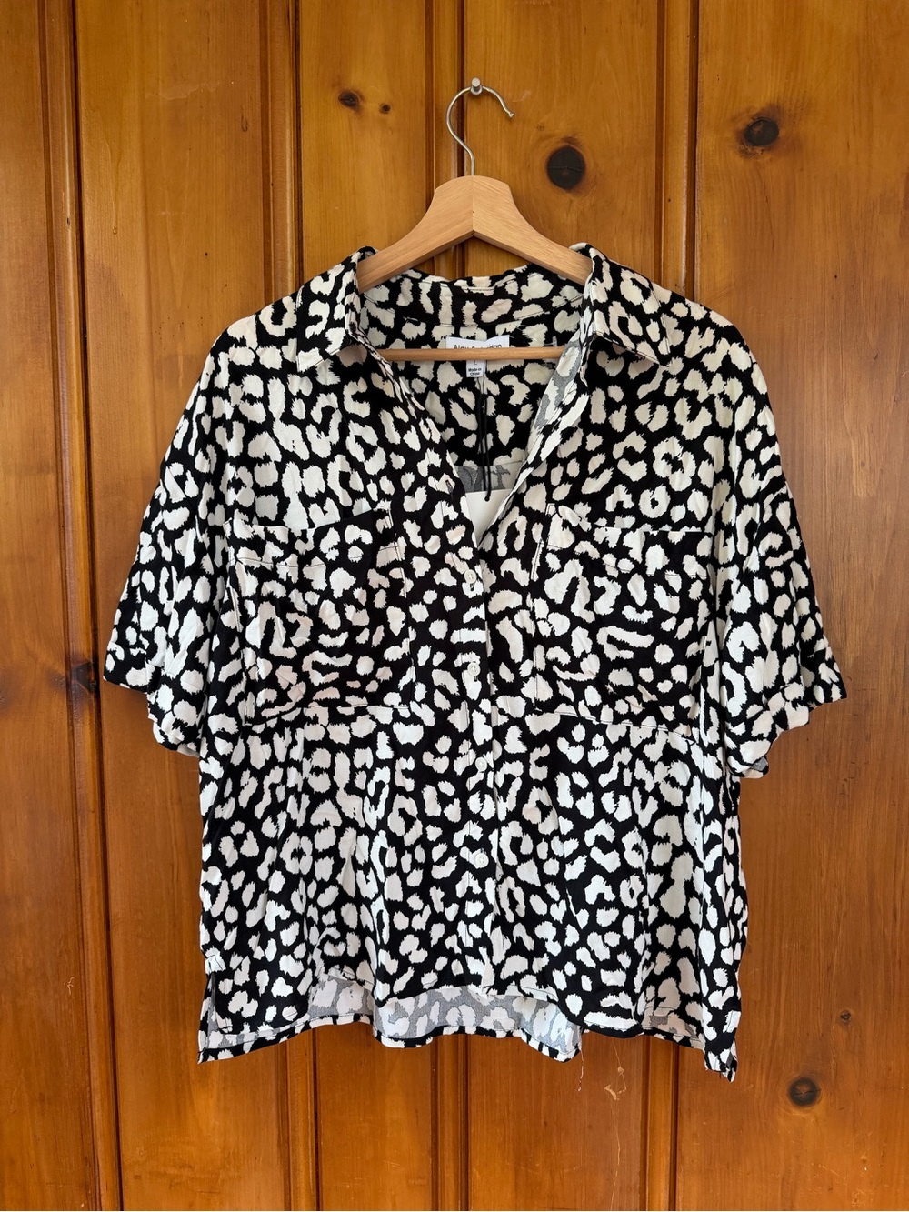 Alex & Jordan Leopard Print Shirt